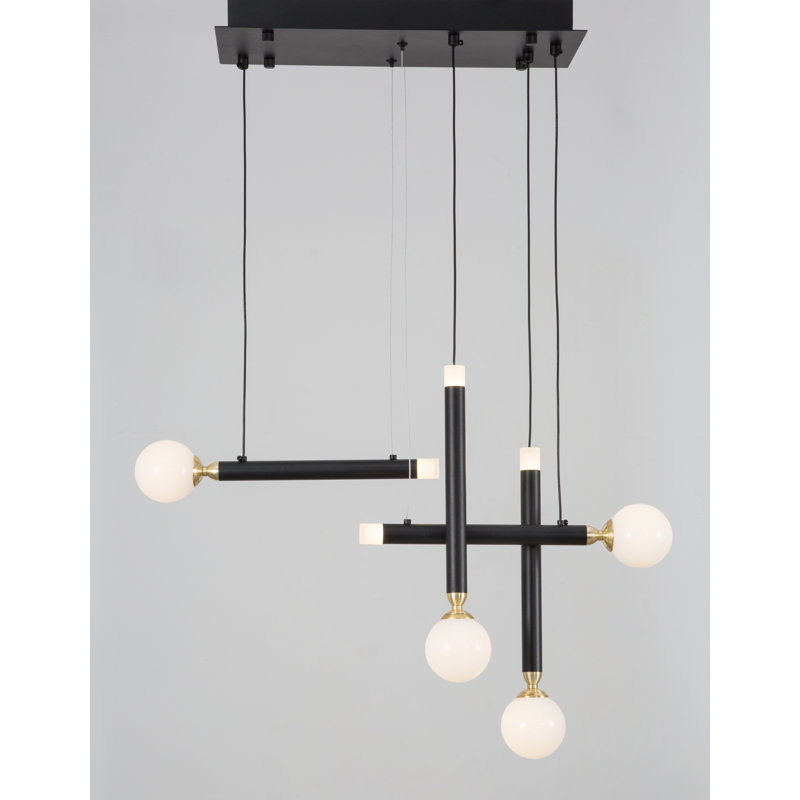 4 - Light Black LED Cluster Pendant