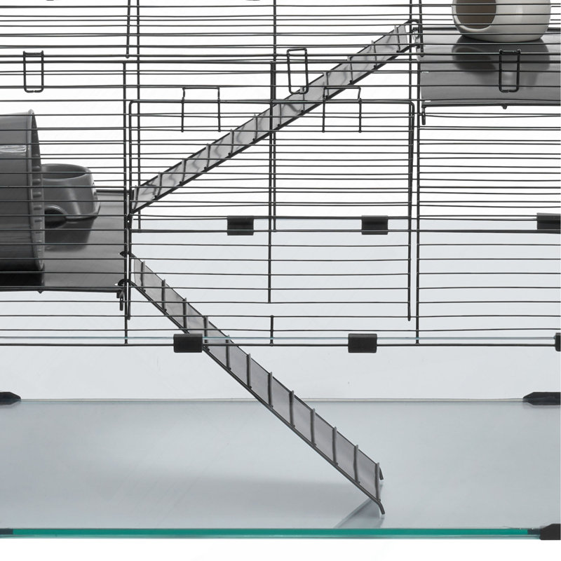 Maison pour petits animaux cage de hamster en fil métallique 22,8 po, H 10,24 po x l 26,38 po x P 18,11 po