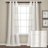 Farmhouse Textured Sheer Sheer Curtain Pair-1765970270-1876083377
