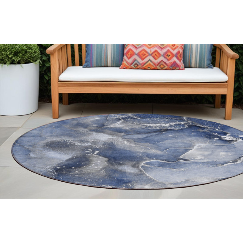 Tapis d'intérieur rond 8 po