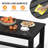 Black HDPE Patio Side Table