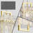 Luxury Water Ripple Glass Pendant Light Fixture