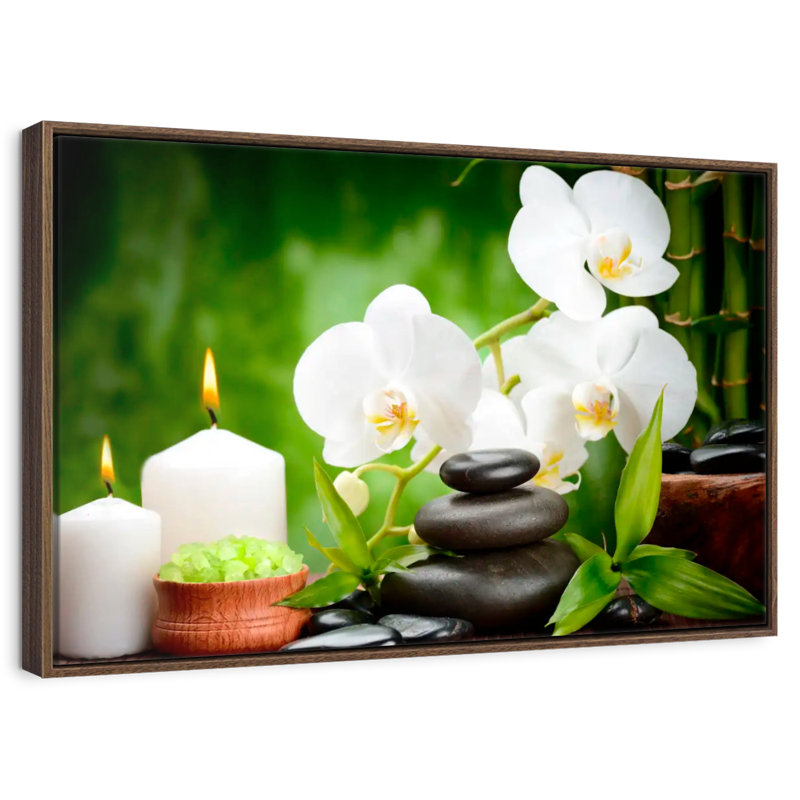 Spa, 46" X 31", Floating Frame Walnut