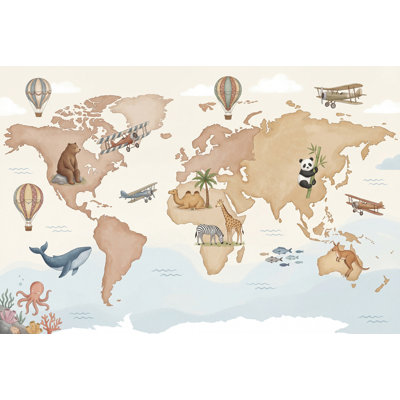 Papier peint carte du monde
