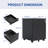YOSEZON   2 Drawer Mobile File Cabinet With Lock Steel File Cabinet For Legal/Letter/A4/F4 Size, Fully Assembled Except For Wheels, Home/ Office Design, Black, Sideboard