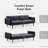 Reiana Twin 76.8'' Faux Leather Convertible Sofa-1793561578