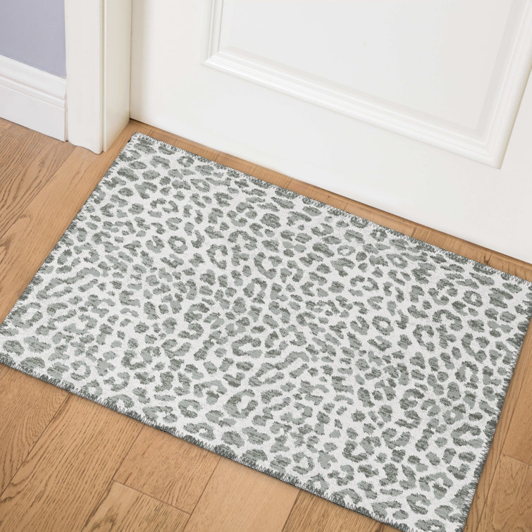 Chenille Washable Animal Print Rug