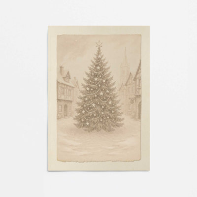 «Town Square Noel», reproduction d'art