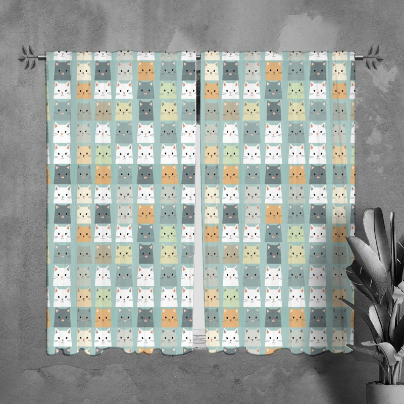 Yita Room Darkening Curtain Pair, 40" W x 61" L