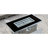 43 Inch Propane Gas Fire Pit Table, 60000 Rectangular Open Weave With Glass Wind Guard For Patio, Deck, Garden, Backyard - Grey, Featuring Blue Stones, Removable Rust Lid, And 20Lbs Storage Space-1263817555