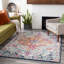 Traditional Rug, Bordered Floral Stain Resistant Easy to Clean Rug For Living Room, Dining Room, Bedroom-2022006208