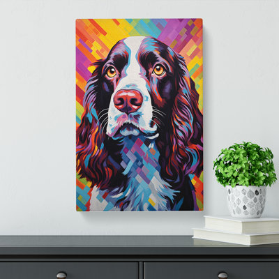 English Springer Spaniel Op No.3 - No Frame Art Prints - Wrapped Canvas