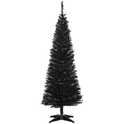? Christmas Decoration ? Artificial Pencil Christmas Tree, Slim Xmas Tree With 390 Realistic Branch Tips And Plastic Stand