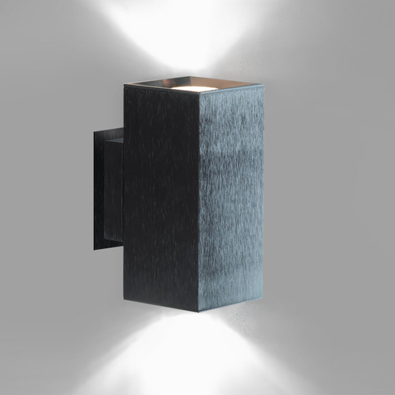 Dau Doble 2 - Light Flush Mount, Black Satin Aluminum