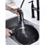 Robinet de cuisine noir mat style pont - douchette rétractable, contrôle fin du débit et de la température, bec rotatif à 360 degrés, laiton avec poignée double pour bec, solide-1951250673