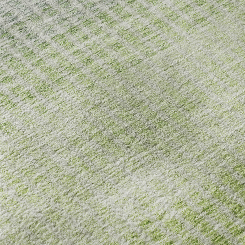 Premium Machine Washable Mayfield AMF2313 Stripes Rug, 8' x 10', Olive