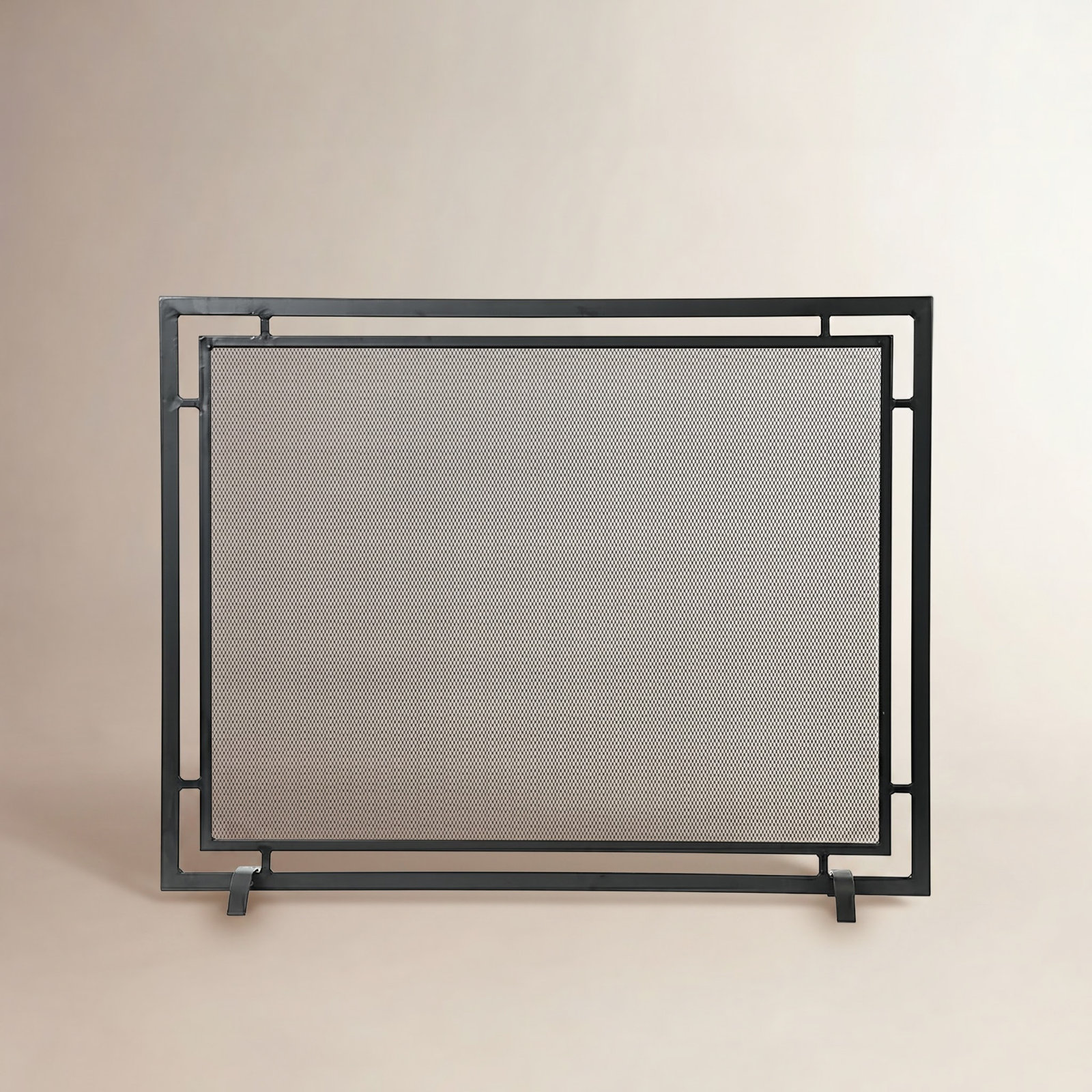 Gatsby Mesh Fireplace Screen, Black