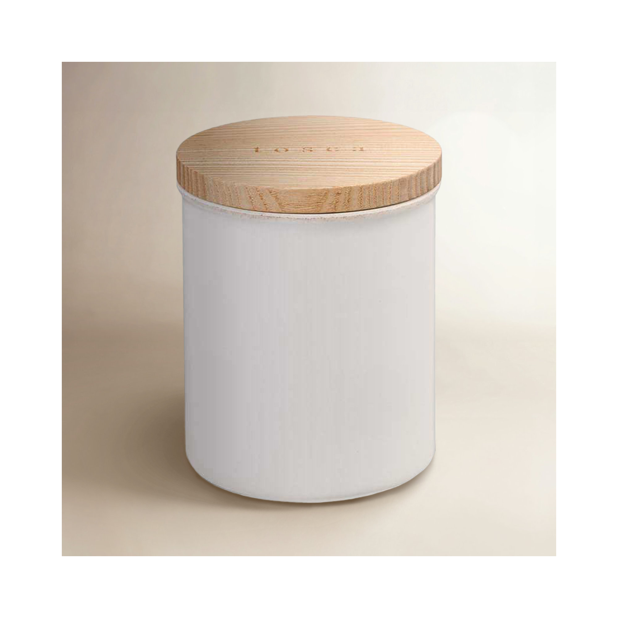 Tosca Yamazaki Home Ceramic Canister, Dry Food Kitchen Storage Container, Plain, 15.25 oz. Airtight