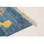 Rangement à la main one-of-kind-noué la 2010 shalimar blue denim blue, 7 pi 10 po x 10 pi, zone de laine tapis Céline