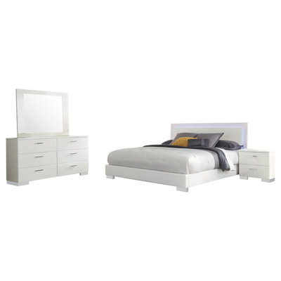 Ensemble de chambre avec très grand lit 4 pièces Amariyon