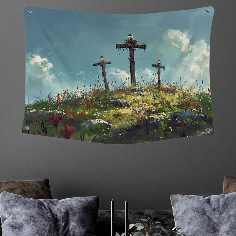 Tapisserie en microfibre, H 68 po x l 80 po