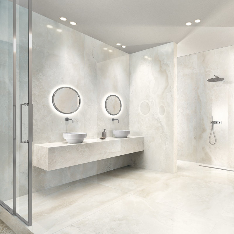 Onyx Eterna 24 x 48 brillant, Blanc