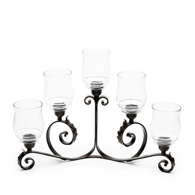 19'' H Iron Tabletop Candelabra