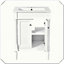 Grand meuble-lavabo moderne à 2 niveaux avec lavabo supérieur-2065008505