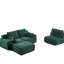 Animal de compagnie - Canapé modulaire en mousse à mémoire de forme en velours côtelé, personnalisable, sans assemblage, pour divers espaces Conception ergonomique à 3 sièges, combinaison personnalisable, haute densité, différentes zones-1295626915
