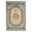 Tapis turc ivoire et bleu 6 x 9