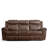Caenas Microsuede Manual Reclining Sofa with Cup Holders-1654357319