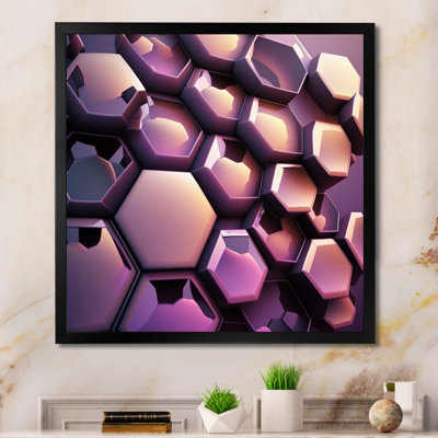 " Abstract Geomtric Purple II "