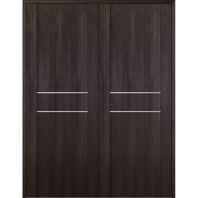 Porte française Avon 01 2hn, 63,5 po x 79,38 po, Chêne, Réversible