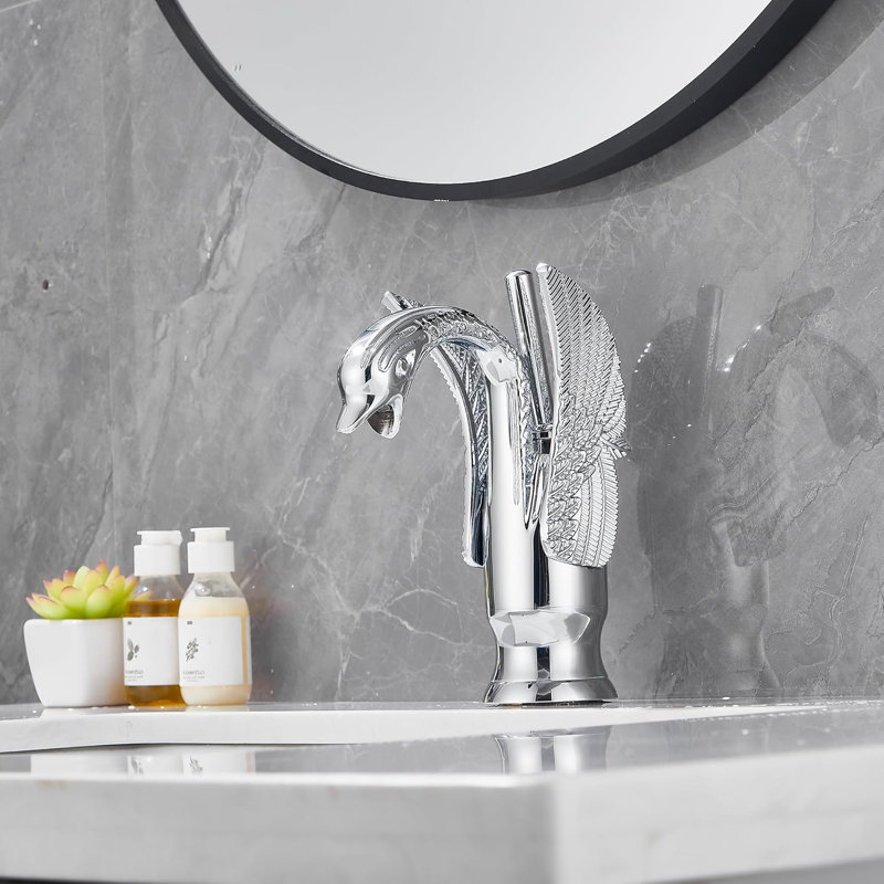 Single-Hole Single-handle Bathroom Faucet, Polished Chrome