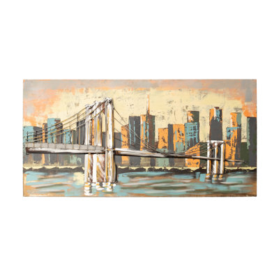 Pont de Brooklyn unique en son genre-reproduction d’une peinture sur métal