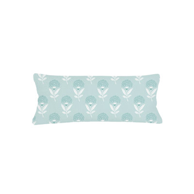 Printed Pillows Floral Linen Throw Pillow