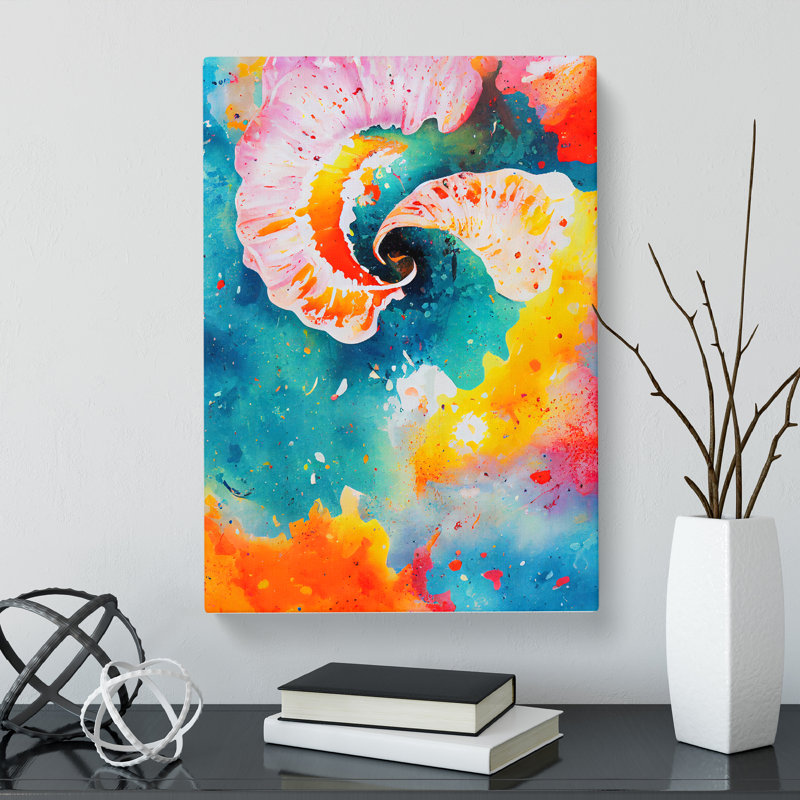 Seashell Splatter Vol.1 - Wrapped Canvas Print, 50cm H x 35cm W x 3cm D