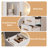 Kenn 58.4" Modern Led Makeup Vanity Set With Mirror, 8 Drawers & Charging Station - Includes Stool, White And Gold