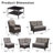 Schutt Wicker 8 - Person Patio Conversation Set with Cushions-1371295608-1371295609