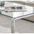Huxley Sled Coffee Table – GlassTop, Metal Base, Modern Industrial Living Room Table-769394031-769474414