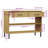 Console Cabinet Buffet Storage with Metal Legs Solid Wood Pine OSLO-850996139