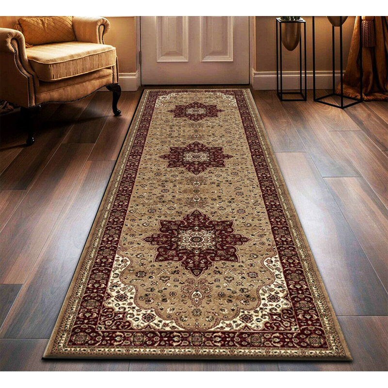 Non Slip Large Traditional Rugs Living Room Bedroom Carpet Hallway Runner Rug, Rectangle 60 x 110cm