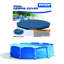 Piscine hors-sol à structure métallique avec couverture ronde pour piscine de 10 pieds