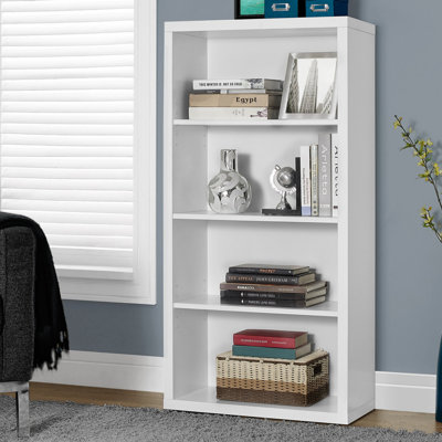Bookshelf, Bookcase, Etagere, 5 Tier, 48"H, Office, Bedroom, Laminate, Contemporary, Modern
