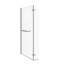 Swigert 1400mm H Pivot Semi-Frameless Bath Screen with Clear Glass