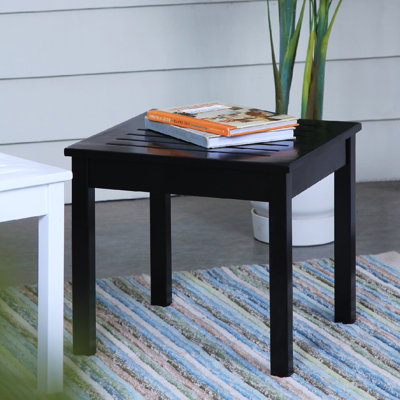 Danah Square Mahogany Outdoor Side Table , 17.75'' in. W 17.75'' in. D
