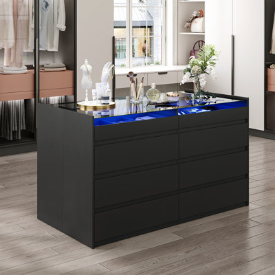 Closet Island With 16 Drawers