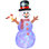 Décorations de Noël gonflables d'extérieur avec bonhomme de neige 7,9 pi avec lumières branchées et lumières DEL colorées rotatives pour fête de jardin