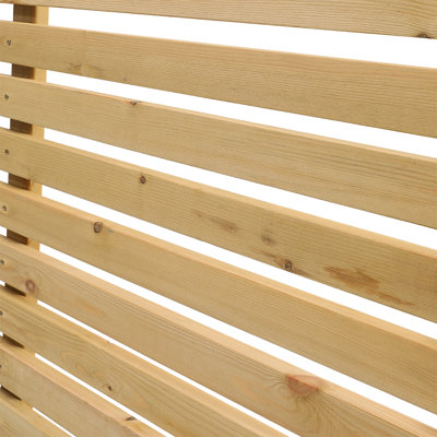 150 cm H x 180 cm W Solid Wood Fence Panels Fencing with 1 Panel(s) Included