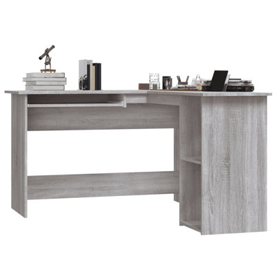Corliss Corner Desk Computer Desk Study L-shaped Desk Table Engineered Wood
